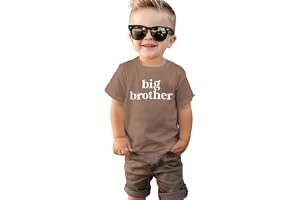 Big Brother-skjorta för baby pojke Little for Big Storebror T-shirt barn sommar kortärmad topp ledig bomull te
