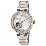 Rotary Damen-Armbanduhr 34mm Armband Edelstahl + Gehäuse Schweizer Automatik Zifferblatt Silber LB001-A-22