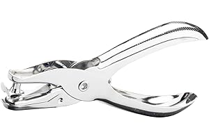 DAIUNI Perforadora Papel 1 Agujero 6mm, Perforadora Manual Punzón, Oficina