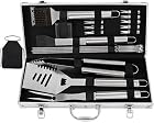 Grilljoy 20pcs BBQ Grill-Werkzeug-Set, Edelstahl-Zubehör in Aluminium-Aufbewahrungskoffer – Bild 1