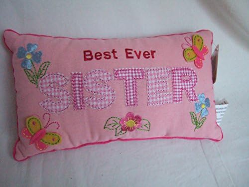 "Best Ever Sister" Pink Sentimental Decorative Cushion