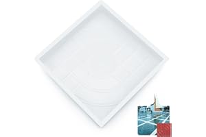 Square Paving Mould, Yetaha 1PC Path Maker Mold, Driveway Paving Brick Patio Concrete Slabs Path Garden Walk Mould, Garden Paving Pavement, Stone Path DIY Walk Path Maker Mold 25 * 25 * 4cm Square