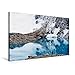 Produktbild Calvendo Premium Textil-Leinwand 75 cm x 50 cm Quer, Tiefblauer Gletschersee und frostige Landschaft im Los Glaciares National Park | Wandbild, Bild auf Park, Patagonien, Argentinien Orte Orte