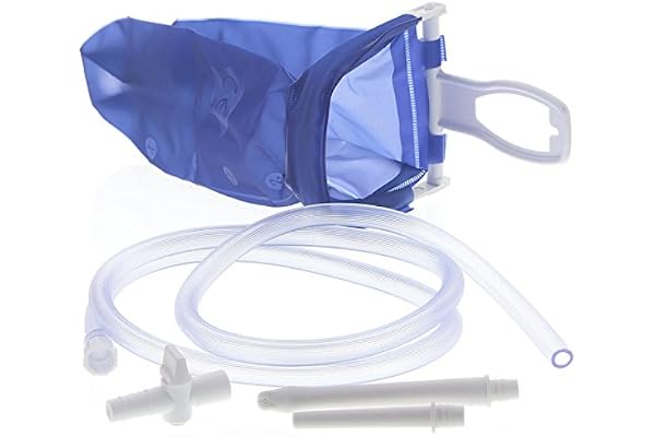 Irrigator de voyage complet - 2 L - en plastique pour brosse de nettoyage du côlon à la maison ou en déplacement