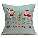 Produktbild Kissenbezug Btruely Frohe Weihnachten Leinen Kissenbezüge Sofa Cushion Cover Dekoration (C)