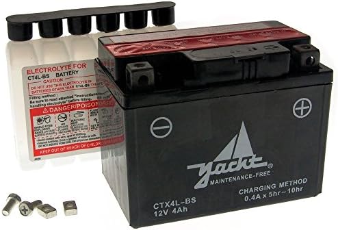 YACHT Battery CTX4L-BS / YTX4L-BS 12 Volt - HONDA XR L/R 250 91-98