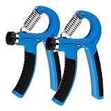 zacro 2pcs Grip Strength Equipment, Hand Grip, Hand Exerciser (10-40kg), Hand Grippers Exerciser, Grip Strength with Non-slip Rubber Handle