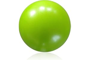 IUDWCG - 1 Pcs Pelota de Pilates pequeña pelota de yoga pelota de ejercicios 25cm suave antideslizante pelota de gimnasia con bomba pelota de fitness pequeña yoga oficina en casa (verde)