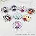 Anself Portable Mini Cosmetic Mirror Makeup Mirror Double Sides Mirror
