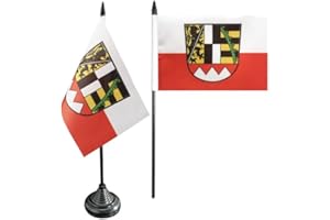 Flaggenfritze Tischflagge/Tischfahne Deutschland Oberfranken + gratis Aufkleber