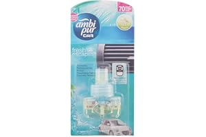 Ambi Pur Deodorante Auto Ricarica, Profumo Acqua Freschezza Naturale, Elimina Odori Facile da Agganciare, Durata fino a 70 Giorni