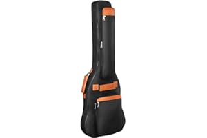 kowaku Portable Electric Bass Guitar Bag, Backpack Adjustable Shoulder Strap Oxford Cloth Durable Travel Case Guitar Cover Bag for Electric Bass, Guitar