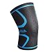 Produktbild ORIA Kompression Kniebandage, Anti-Slip Kniestütze Kniebandage Sleeve, Elastisch Atmungsaktiv Knie Ärmel für Damen/Herren für Arthritis, Basketball, Fußball, Sport, etc (Single)– Größe XL