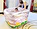 Produktbild Global- Kind-Spiel-Swimmingpool-Schwimmen-Wanne Neugeborene Wanne, Umweltschutz PVC-Material Baby-aufblasbarer Swimmingpool ( größe : 120*105*75cm )