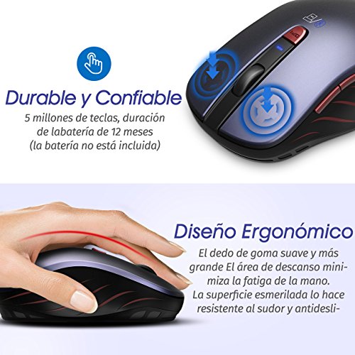 VICTSING Rat n Inal mbrico Bluetooth 4 0 2 4G 5 DPI Adjustables y Control de Multi-Dispositivo para PC Computadora Port til Mac y Tableta Andorid M viles Inteligentes reviews VICTSING Rat n Inal mbrico Bluetooth 4 0 2 4G 5 DPI Adjustables y Control de Multi-Dispositivo para PC Computadora Port til Mac y Tableta Andorid M viles Inteligentes