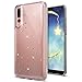 Produktbild Huawei P20 Pro Hülle,Huawei P20 Pro Schutzhülle,Huawei P20 Pro Silikon Handyhülle TPU Case,KunyFond Transparente Sterne Muster Bling Shiny Glänzend Glitter Glitzer Strass Star Silikon Hülle [Kratzfeste, Scratch-Resistant] Crystal Kirstall Clear Ultra Dünn Weiche Silikon TPU Schutz Durchsichtig Stoßdämpfend Transparent Weichem Flexible Kristallklar Silikon Handytache Handy Gürtel Tasche Hülle Protective Back Case Cover Fall-Abdeckung Etui TPU Bumper Schale für Huawei P20 Pro