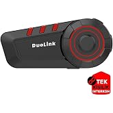 DuoLink X08-Y İnterkom Bluetooth Motosiklet Kulaklık Kask Intercom Akıllı Telefon Destekli Sesli Yanıt
