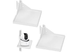 DAAIZIII 2 Stück Grow Tent Corner Shelf,Grow Tent Pole Mount Shelf,Grow Tent Eckregal,Camera Corner Shelf,Heavy Duty Grow Tent Mounting,Grow Zubehör,Growzelt Zubehör Für Grow Tent Pole 16mm（Weiß）