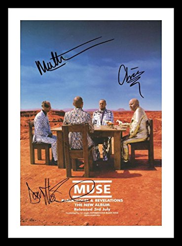 Muse Signed Autographed 21cm x 29.7cm A4 And Framed Poster Photo
