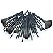 VALUE MAKERS Professional 32 pcs Makeup Brushes Kit - Make Up Brush Set - 32pcs Cosmetics Tools - Brand Make-up Toiletry Kit - Foundation Eyebrow Eyeshadow Concealer Powder Blusher Blending Lip Makeup Brush With Black Pouch Bag (Black)