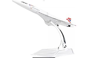 novaease 16cm British Diecast Plane 1:400 Concorde, A380, 747, Metal Aircraft Plane Model Airlines Office Home Decoration Gift (Concorde)