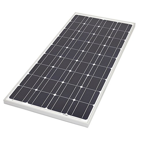 100W Photovoltaik Solarpanel – Solarmodul – Monokristallin Silizium Solarzellen – Silber Eloxierter Rahmen – Ideal zum Aufladen von 12V Batterien – Kompakte Größe, Maximale Leistung - 2