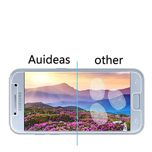 Samsung Galaxy A5 2017 Panzerglas, Auideas 2 Stück Ultra-klar Schutzfolie für Schutzfolie,Glasfolie Hartglas 9H Panzerglas (0,25)mm Panzerglasfolie für - 5