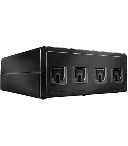 NDS Interruttore audio digitale 4 vie Ingresso collegamento: DC Power / 4x Tos