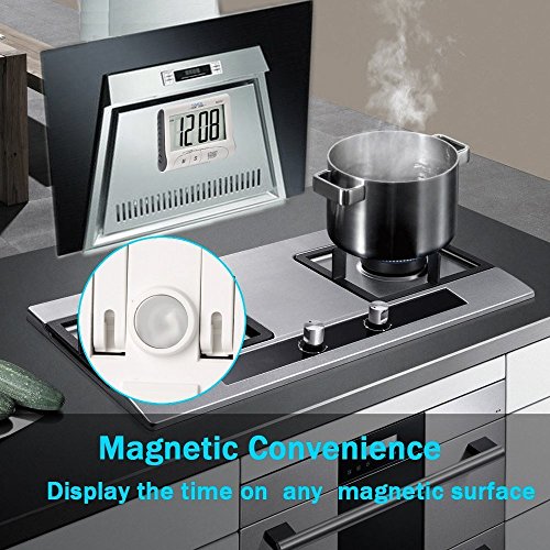 3 Stück Küchenwecker-Senbowe™ Digital Küchenwecker/Klasenzimmer Wecker/Kochen Wecker Mit großem Display,Laut Alarm Klingen,Starke magnetische Unterstützung,Einziehbarer Stand - 6