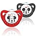 NUK Disney Mickey & Minnie Mouse Orthodontic Soother Twin Pack - 6-18m (Red/Black)