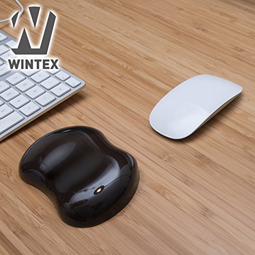 WINTEX Handballenauflage zur Entlastung des Handgelenks in schwarz aus Spezialgel | 2 Jahre Zufriedenheitsgarantie | Handgelenkauflage (ergonomisch) - 4
