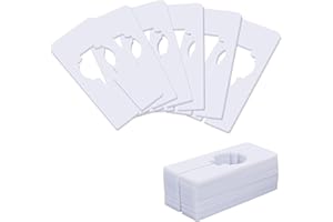 IUFDGHN 15 PCS Wardrobe Dividers, Shelf Divider Clothes Dividers, Writable and Reusable for Sorting Clothing Size, White Rectangle Hanger Dividers