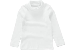 Beganly Mädchen T-Shirt Warmes weiches Basic Top Kleinkind unter Schichtstück Kinder Classics Baumwolle Langarm-Shirt