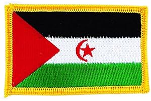 Akachafactory Patch écusson brodé Drapeau Sahara Occidental Flag thermocollant Insigne Blason
