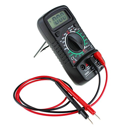 Gazechimp Digital LCD Multimeter 200V / 600V Voltmeter Amperemeter Ohmmeter Tester DC / AC-Spannung Schwarz - 2