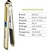 KIPOZI Pro Hair Straighteners 230 Digital LCD Titanium Flat Iron Anti Frizz Hair Styler Dual Voltage,Instant Heat Up (Gold)