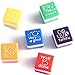 Produktbild Queta selbstfärbende Lob Briefmarken Schule Lehrer Cartoon Kids Kinder Play Stempel Toys, 6 Stück/Pack