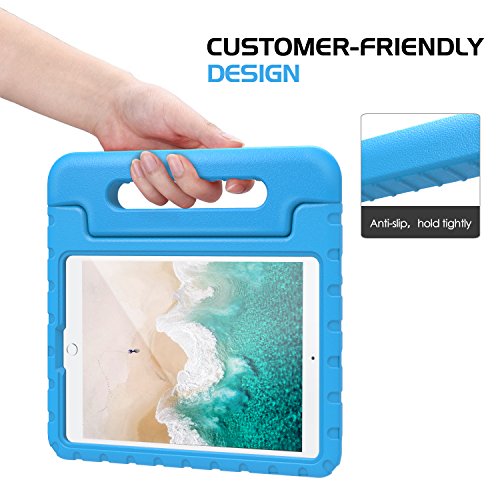 MoKo Hülle für Neu iPad Pro 10.5 Zoll 2017 – Superleicht EVA Stoßfest Kinderfreundlich Kinder Schutzhülle mit umwandelbarer Handgriff Handle und Standfunktion für Apple New iPad Pro 2017 10.5 Zoll, Blau - 7