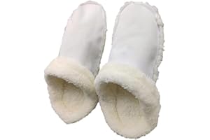 KULSUM Insoles for Crocs Clogs Replacement, White Fur Insert Lining Shoe Inner for Shoes Clogs Removable, Winter Clogs Liner Plush Fur Clog Shoes Lining Slip, Warm House Slippers Fleece (L=39-40)