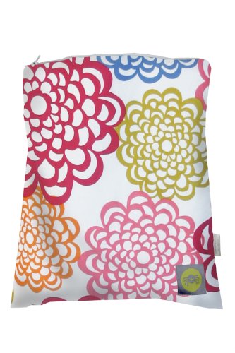 Itzy Ritzy Travel Happens Sealed Wet Bag (Fresh Bloom, Large)