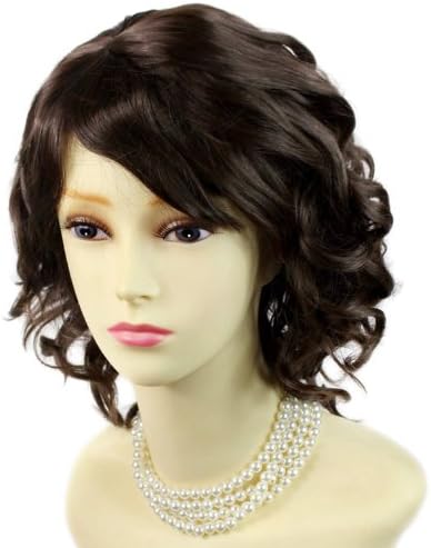 Awesome Lovely Summer Style Short Dark Coffee Brown Skin Top Ladies Wig UK