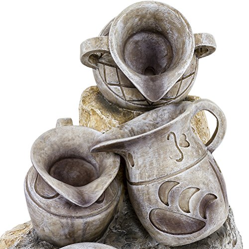 STILISTA® Gartenbrunnen Modell DIONYSOS, 83 x 70 x 75 cm, inkl. Pumpe - 6