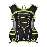 GemCoo 5L Hydration Pack Backpack Running Vest Outdoor Mochilas Trail Maratoneta da corsa Gara di idratazione (Verde)