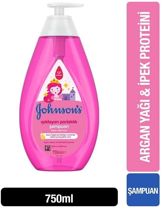 Johnson's Baby Işıldayan Parlaklık Argan Yağı Özlü Şampuan 750 mL