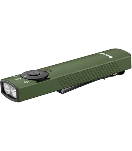 OLIGHT Arkfeld Pro Rechargeable EDC Flashlight with Green Beam, UV