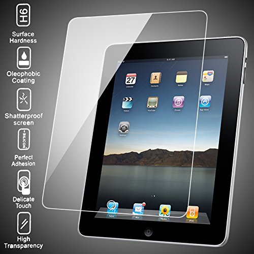 Apple iPad 2 / 3 / 4 Panzer-Glas Schutz-Folie von NICA, 2,5D Round Edge Full-Cover Displayschutzfolie Folie 9H Panzerfolie Volle Tablet-Display-Abdeckung Panzerglas Displayschutz Glass – Kristall-Klar - 3