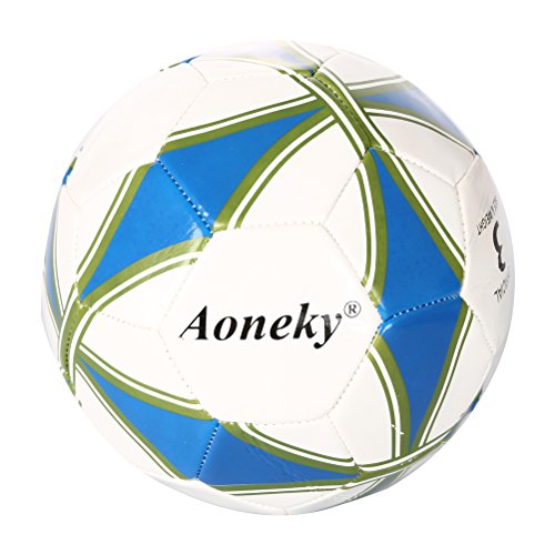 Aoneky Kids Football Goal Set - 1 Goal with Net and Size 3 Soccer Ball - Portable Large Soccer Target, Great Toys and Gifts for Children, Come with Ball Pump and Storage Bag, Perfect for Indoor & Outdoor