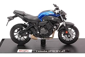 Maisto Model Compatibile con Yamaha MT-07 2017 Blue 1:18 DIECAST MI18855