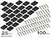 Produktbild 25 x 4 Pin DuPont 2,54 mm Pitch 4P Dupont Jumper Wire Kabel Gehäuse mit 100 x Gratis Enddose von hayatec schwarz Pack of 25