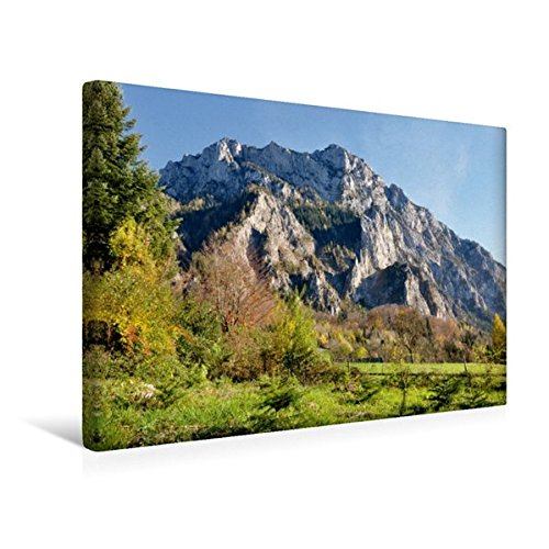Premium Textil-Leinwand 45 cm x 30 cm quer, Ein Motiv aus dem Kalender Der Berg und sein See | Wandbild, Bild auf Keilrahmen, Fertigbild auf echter Leinwand, Leinwanddruck (CALVENDO Natur)